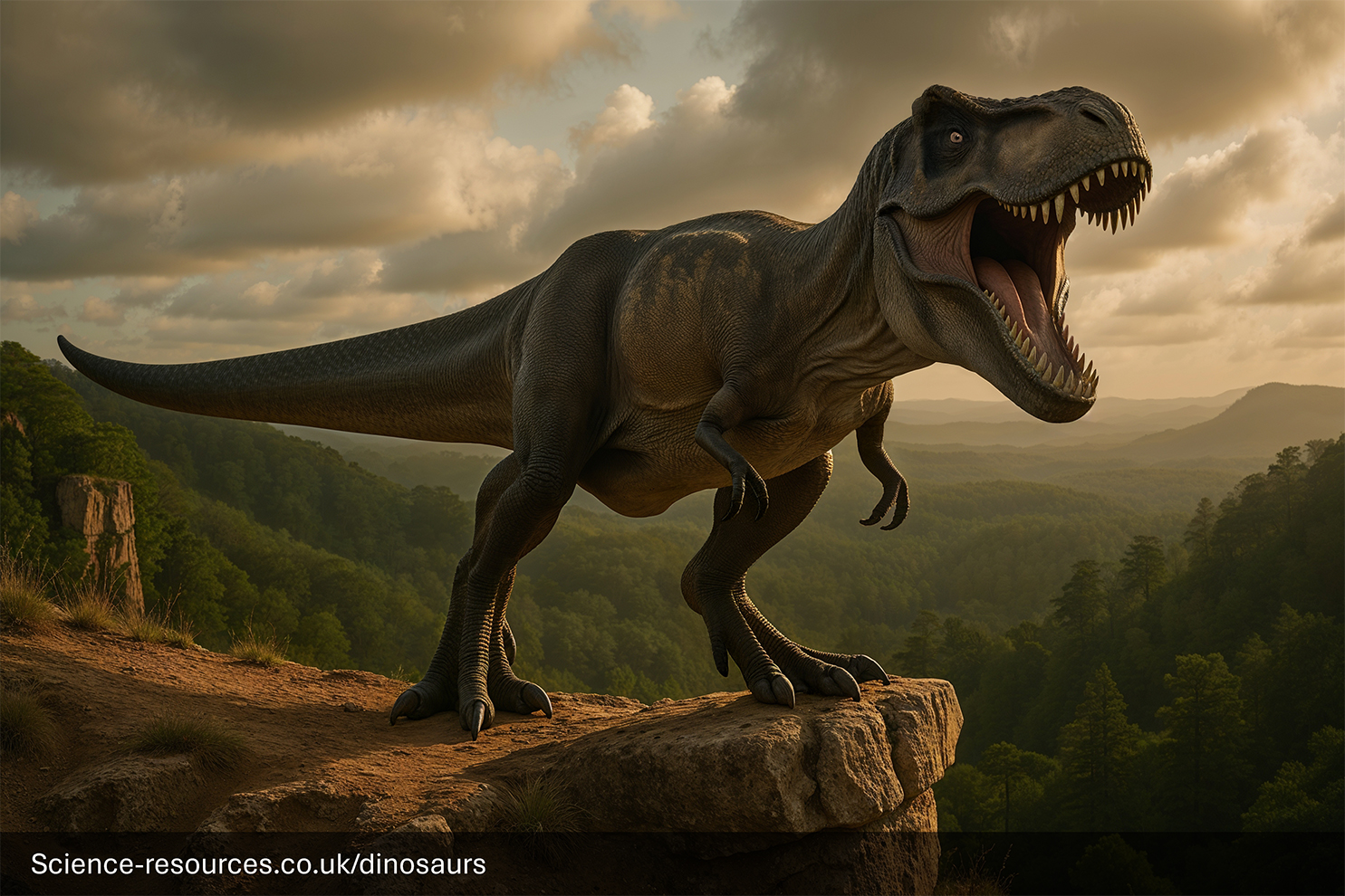 1980s' Jurassic Park Tyrannosaurus Rex on a white background.